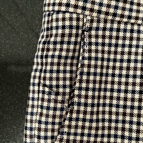 Berwich plaid designer pants. Made in Italy. 100% Cotton. - Picture 7 of 8